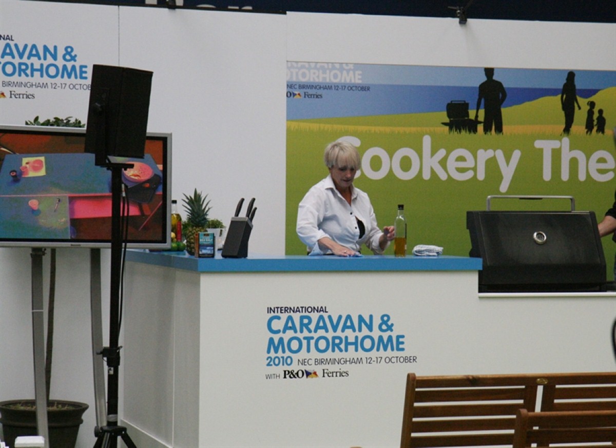 Lesley Waters from BBC's Ready Steady Cook was one of the star attractions this week