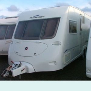 The stolen caravan was a twin-axle Fleetwood model