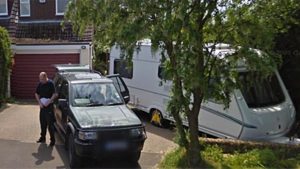 The caravan theft was detected by 11-year-old Reuben while using Google's Street View