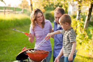 Some caravanners enjoy the evocative smell of sausages cooking on the BBQ