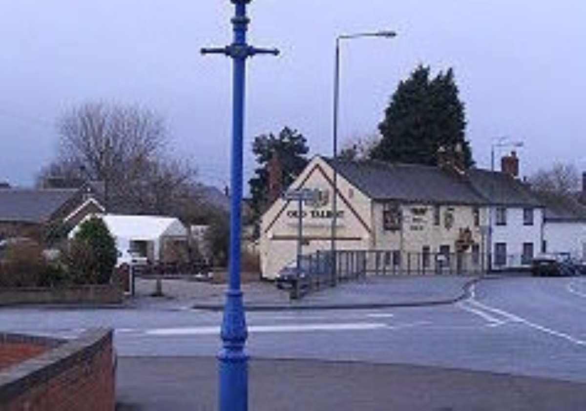 The gypsy caravan site is based near the Derbyshire village of Hilton