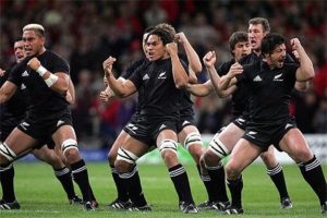 A normal occurence on a rugby pitch - but a stranger one to see outside your caravan at night
