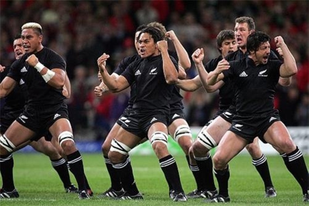 A normal occurence on a rugby pitch - but a stranger one to see outside your caravan at night