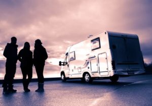Thieves with a stolen motorhome