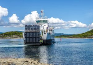 CalMac ferry setting sail