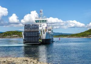 CalMac ferry setting sail