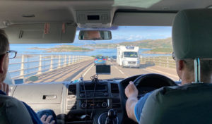 Driving over the Skye Bridge