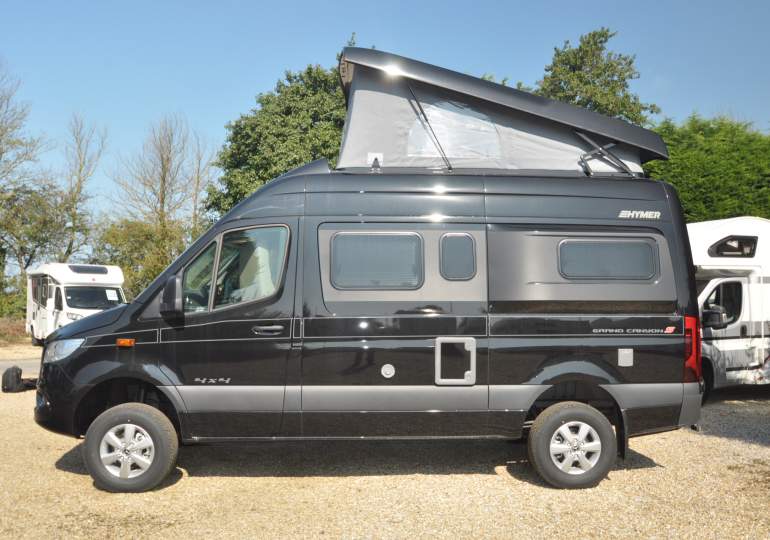 The Hymer Grand Canyon parked up