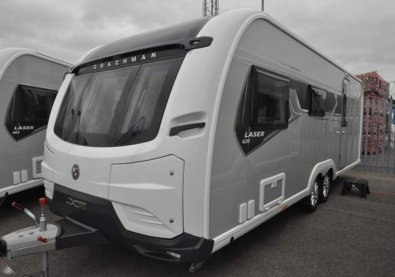The Coachman Laser 620 Xtra parked up