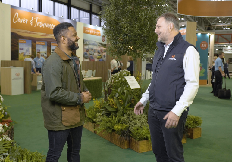 Nick Lomas talking to JB Gill