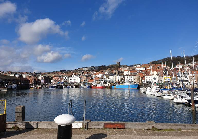 View of the coast at Scarborough