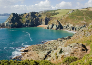 The Devon coastline
