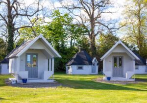 The clamping pods at Drummohr Campsite