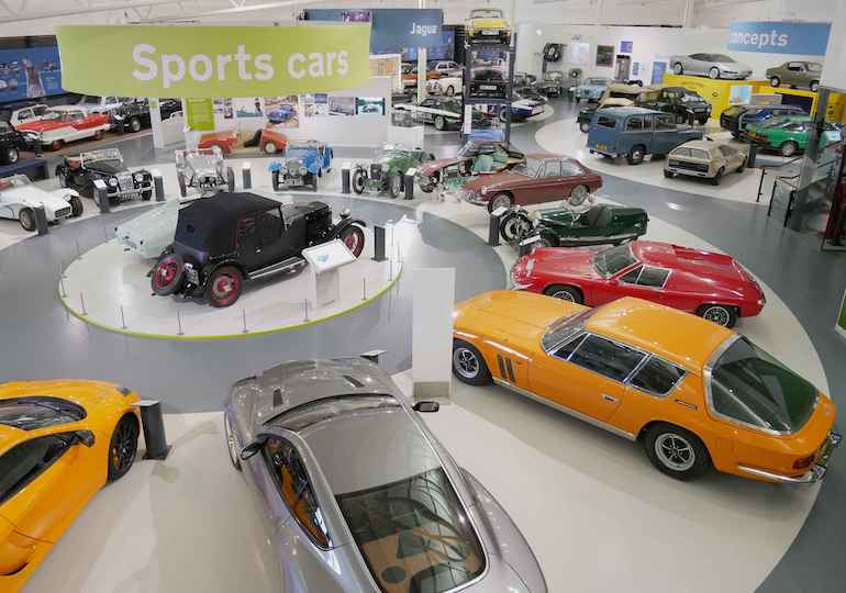 Classic cars on display