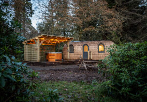 A lodge on the Culdees Castle Estate